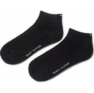 Sada 2 párů dámských nízkých ponožek Tommy Hilfiger Dobotex BV 373001001 Midnight Blue 563