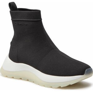Sneakersy Calvin Klein 2 Piece Sole Sock Boot-Knit HW0HW01338 Ck Black BAX