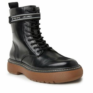 Polokozačky Pepe Jeans PLS50503 Black 999