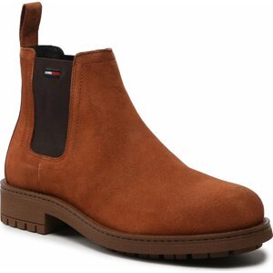 Kotníková obuv s elastickým prvkem Tommy Jeans Classic Tommy Jeans Chelsea Boot EM0EM01056 Vintage Brass GRL