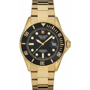 Hodinky Swiss Alpine Military 7053.1117 Gold/Black