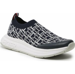 Sneakersy Tommy Hilfiger Low Cut Easy-On T3A9-32746-0034X079 S Blue/Grey X079