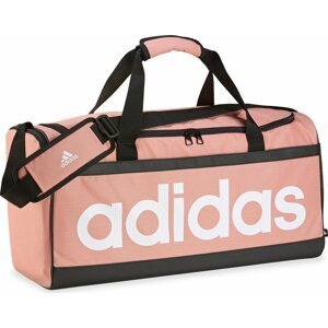Taška adidas Essentials Linear Duffel Bag Medium IL5764 wonder clay/white