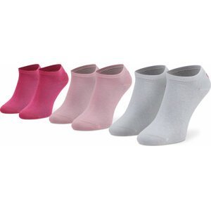 Sada 3 párů dámských vysokých ponožek Fila Calza Invisible F9100 Pink Panther 806