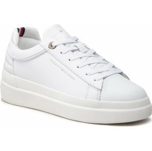 Sneakersy Tommy Hilfiger Feminine Elevated Sneaker FW0FW06511 White/Gold 0K6