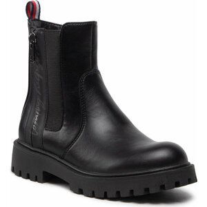 Kozačky Tommy Hilfiger Cheksea Boot T3A5-32390-1355 Black 999