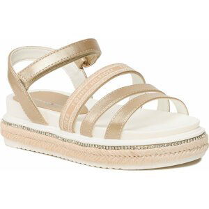 Espadrilky Tommy Hilfiger Platform Velcro Sandal T3A2-32761-0568 M Platinum 514