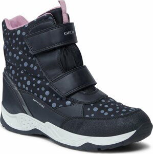 Sněhule Geox J Sentiero Girl B Ab J36FVC 0MNNF C9244 D Black/Dk Silver