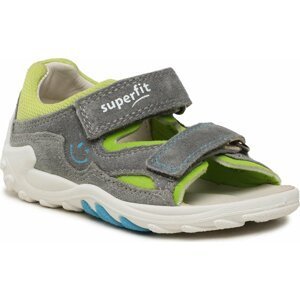 Sandály Superfit 1-000034-2500 D Lightgrey/Lightgreen