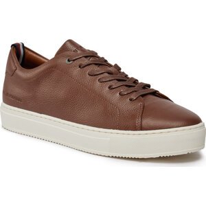 Sneakersy Tommy Hilfiger Premium Cupsole Grained Lth FM0FM04893 Winter Cognac GVI