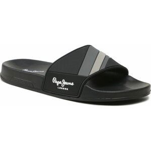 Nazouváky Pepe Jeans Slider Texture PMS70125 Black 999