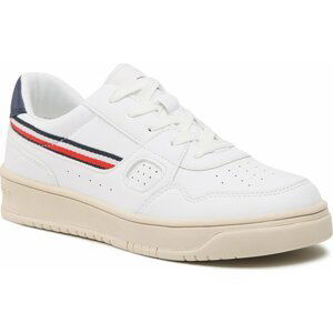 Sneakersy Tommy Hilfiger Stripes Low Cut Lace-Up Sneaker T3X9-32848-1355 S White 100