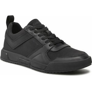 Sneakersy Calvin Klein Low Top Lace Up Mix HM0HM00916 Triple Black 0GJ