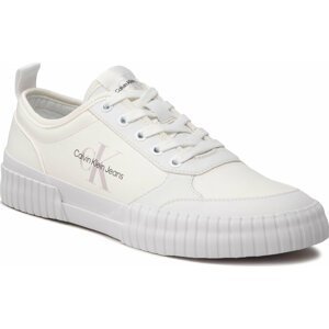 Sneakersy Calvin Klein Jeans Skater Vulcanized Laceup Rcotton YM0YM00414 Bright White YAF