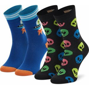Vysoké dětské ponožky Happy Socks KALN02-9300 Barevná