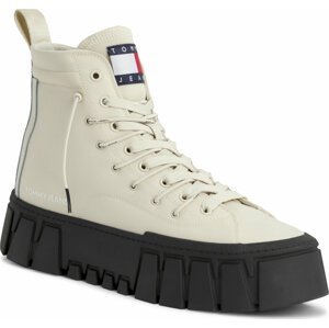 Sneakersy Tommy Jeans Tjw Vulc Plt Nylon Mc EN0EN02241 Bleached Stone AEV