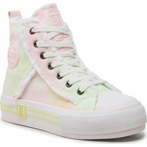 Plátěnky Big Star Shoes LL274177 White/Pink/Yellow