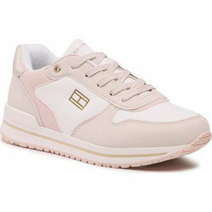 Sneakersy Tommy Hilfiger Low Cut Lace-Up Sneaker T3A9-32732-1467 S Beige/Pink A305