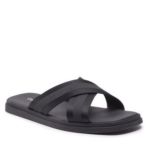 Nazouváky Calvin Klein Webbing Cross Sandal Wb HM0HM00462 Ck Black BEH