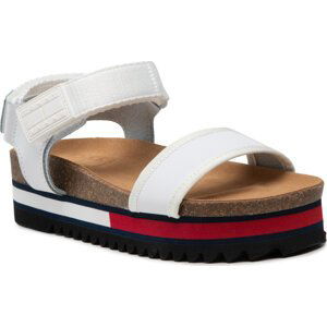 Sandály Tommy Jeans Flag Outsole Tommy Jeans Sandal EN0EN01806 White YBR