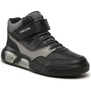 Sneakersy Geox J Illuminus Boy J36GVB 05411 C0005 DD Black/Dk Grey
