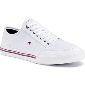 Tenisky Tommy Hilfiger Core Corporte Textile Sneaker FM0FM03390 White YBR