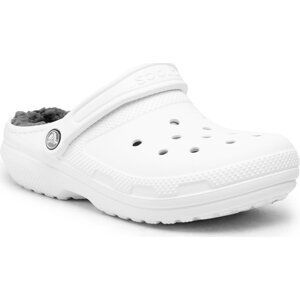 Nazouváky Crocs Classic Lined Clog 203591 White/Grey