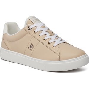 Sneakersy Tommy Hilfiger Essential Elevated Court Sneaker FW0FW07685 White Clay AES