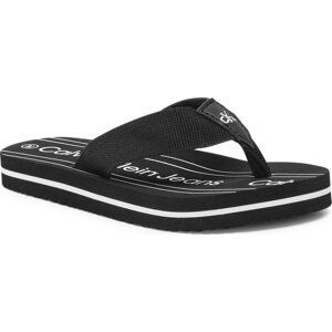 Žabky Calvin Klein Jeans Logo Flip Flop V3X8-80624-0058 M Black 999