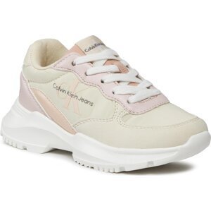 Sneakersy Calvin Klein Jeans V3A9-80809-1461 M Beige/Pink/Powder Pink B027