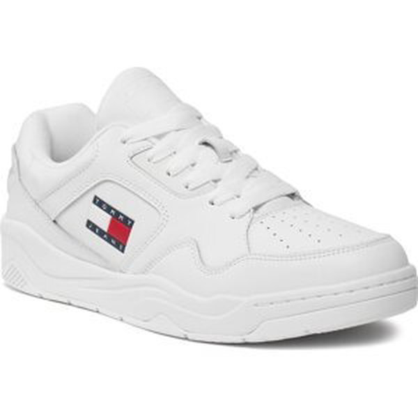 Sneakersy Tommy Jeans Tjm Leather Outsole Color EM0EM01350 White YBR