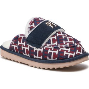 Bačkory Tommy Hilfiger Loafer Mule Slipper Monogram FW0FW06716 Rwb Monogram 0KQ