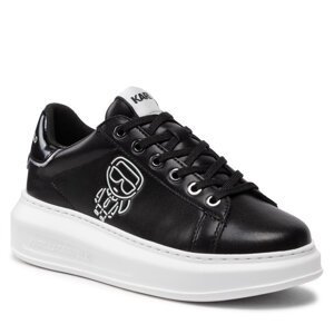 Sneakersy KARL LAGERFELD KL62531G Black Lthr