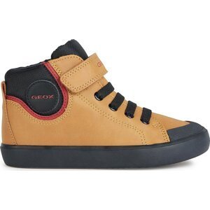 Sneakersy Geox J Gisli Boy J365CF 0MEFU C2G9B S Dk Yellow/Black