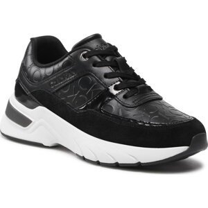 Sneakersy Calvin Klein Elevated Runner Lace Up-Hf Mix HW0HW01336 Ck Black BAX