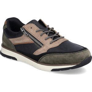 Sneakersy Rieker B2003-90 Khaki / Schwarz / Schwarz / Pfeffer / Nuss 90