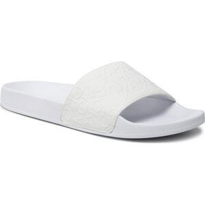 Nazouváky Calvin Klein Jeans Pool Slide High Freq HM0HM00460 Bright White YAF