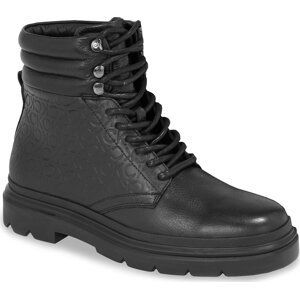 Kozačky Calvin Klein Combat Boot Mono HM0HM01211 Ck Black BEH