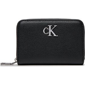Malá dámská peněženka Calvin Klein Minimal Monogram Med Za K60K611500 Black BEH