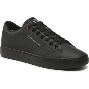 Sneakersy Tommy Hilfiger Th Hi Vulc Core Low Leather FM0FM04731 Black BDS