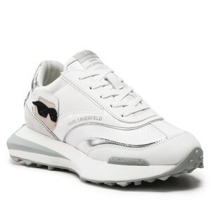 Sneakersy KARL LAGERFELD KL62930N White Lthr & Suede