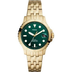 Hodinky Fossil FB-01 ES4746 Gold/Green