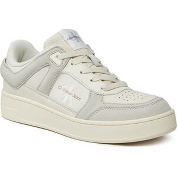 Sneakersy Calvin Klein Jeans Basket Cupsole Low Mix Ml Fad YW0YW01301 Creamy White/Eggshell 0GF