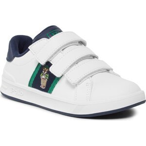 Sneakersy Polo Ralph Lauren RF104323 S WHITE SMOOTH/NAVY W/ BOYS BEAR