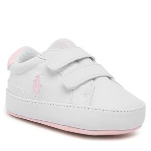 Sneakersy Polo Ralph Lauren Heritage Court Ii Ez Layette RL100733 White Smooth/Lt Pink w/ Lt Pink PP
