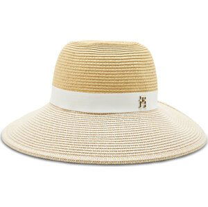 Klobouk Tommy Hilfiger Beach Straw AW0AW14729 Béžová