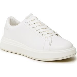 Sneakersy Calvin Klein Raised Cupsole Lace Up HW0HW01425 White/Marshmallow