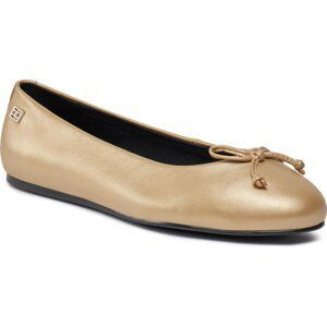 Baleríny Tommy Hilfiger Essential Golden Ballerina FW0FW07865 Gold 0HS