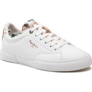 Sneakersy Pepe Jeans Kenton Bold W PLS31410 White 800