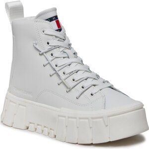 Sneakersy Tommy Jeans Tjw Platform Mc EN0EN02498 Ecru YBL